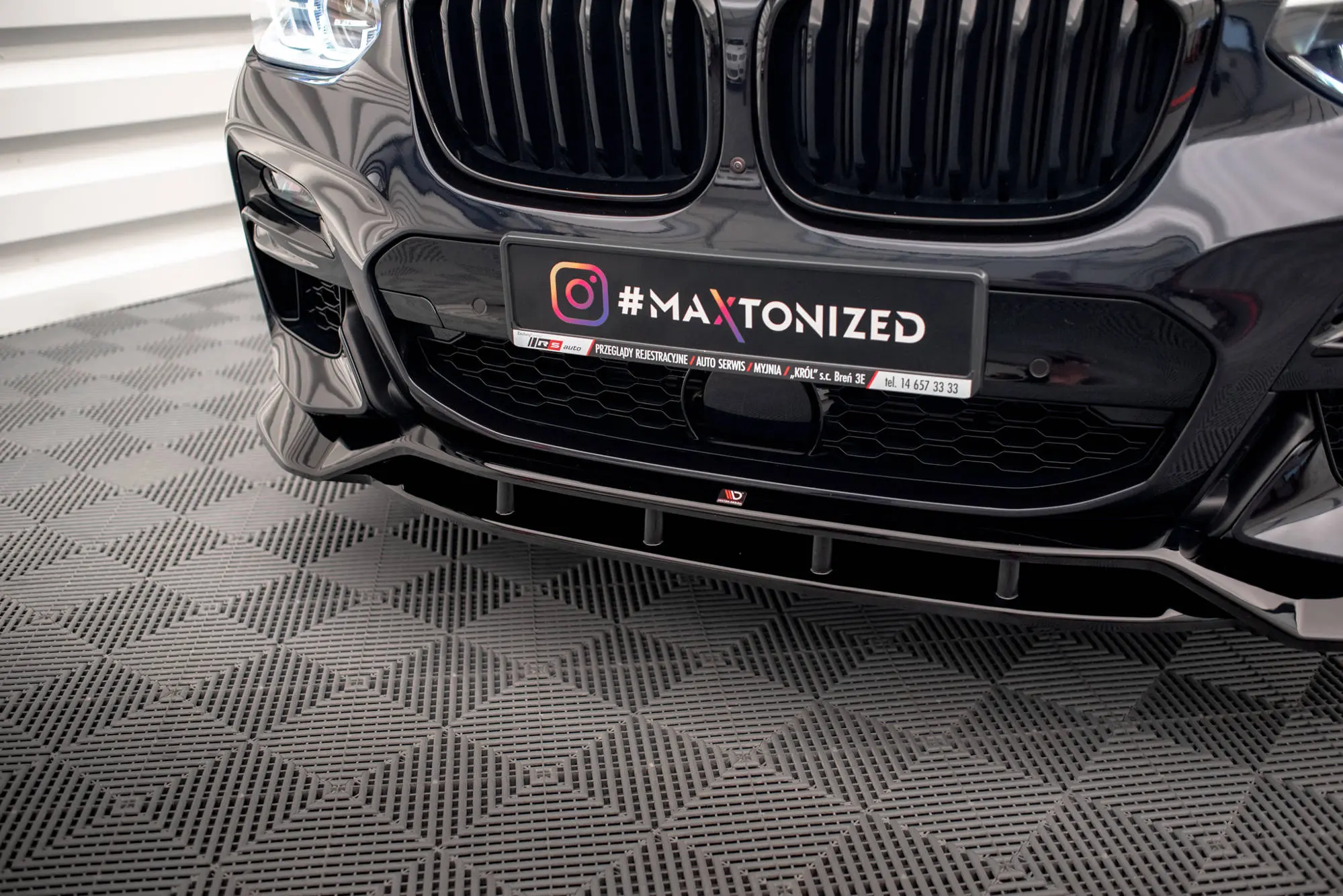 Frontspoiler BMW X3 (M40d /M40i) 2019 - 2024 / X3 M-Pack G01 2018 - 2024 | V.2 Glossy Black Edition