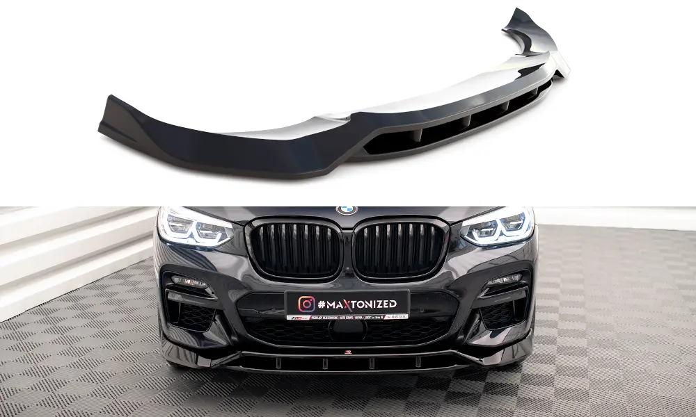 Frontspoiler BMW X3 (M40d /M40i) 2019 - 2024 / X3 M-Pack G01 2018 - 2024 | V.2 Glossy Black Edition – bilde 7