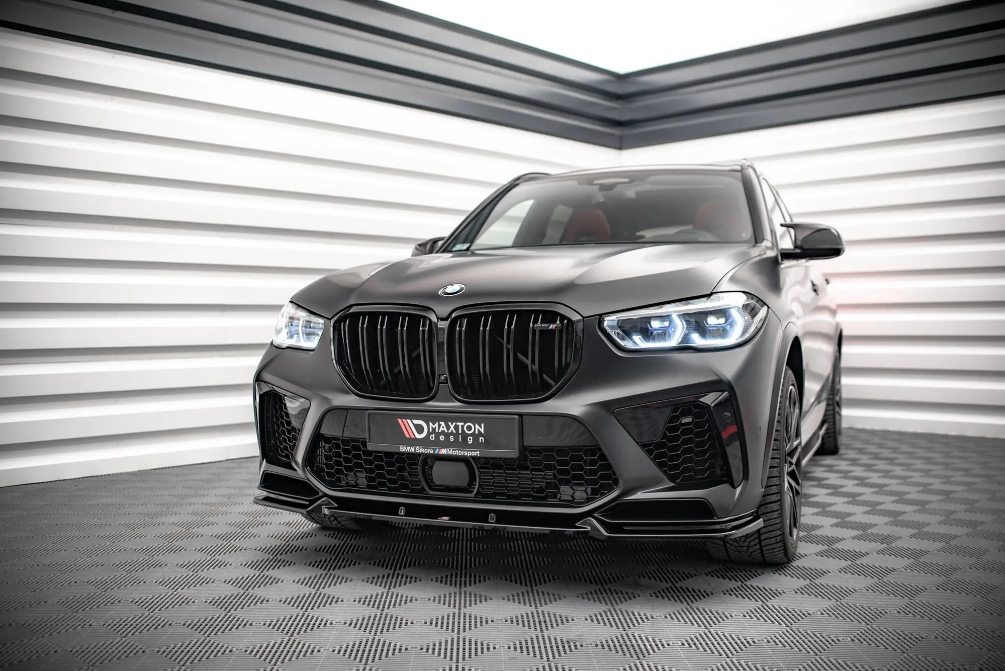 Frontspoiler BMW X5 M (F95) 2018 -> | V.1 Glossy Black Edition – bilde 2