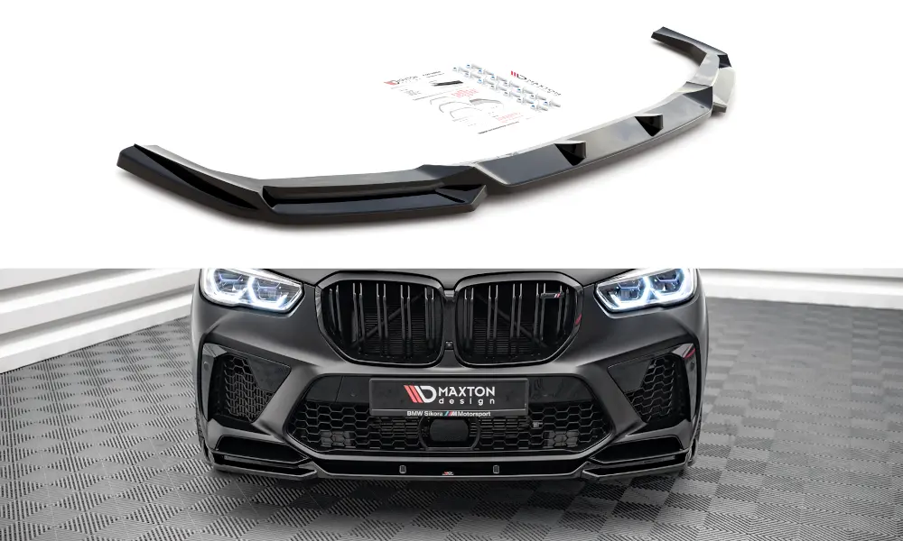 Frontspoiler BMW X5 M (F95) 2018 -> | V.2 Glossy Black Edition – bilde 2