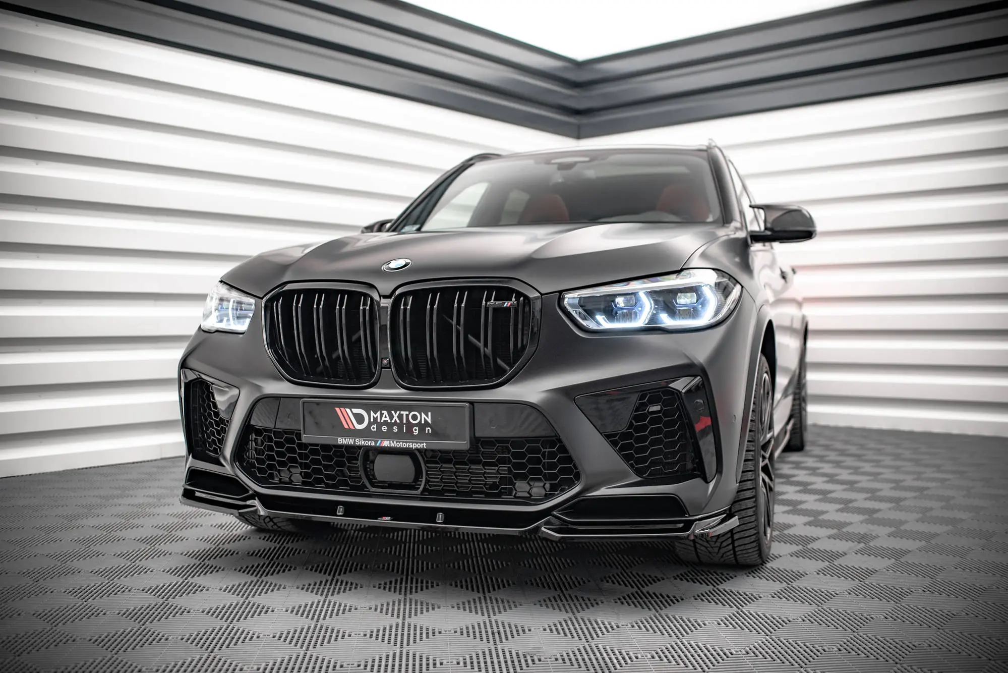 Frontspoiler BMW X5 M (F95) 2018 -> | V.2 Glossy Black Edition – bilde 4