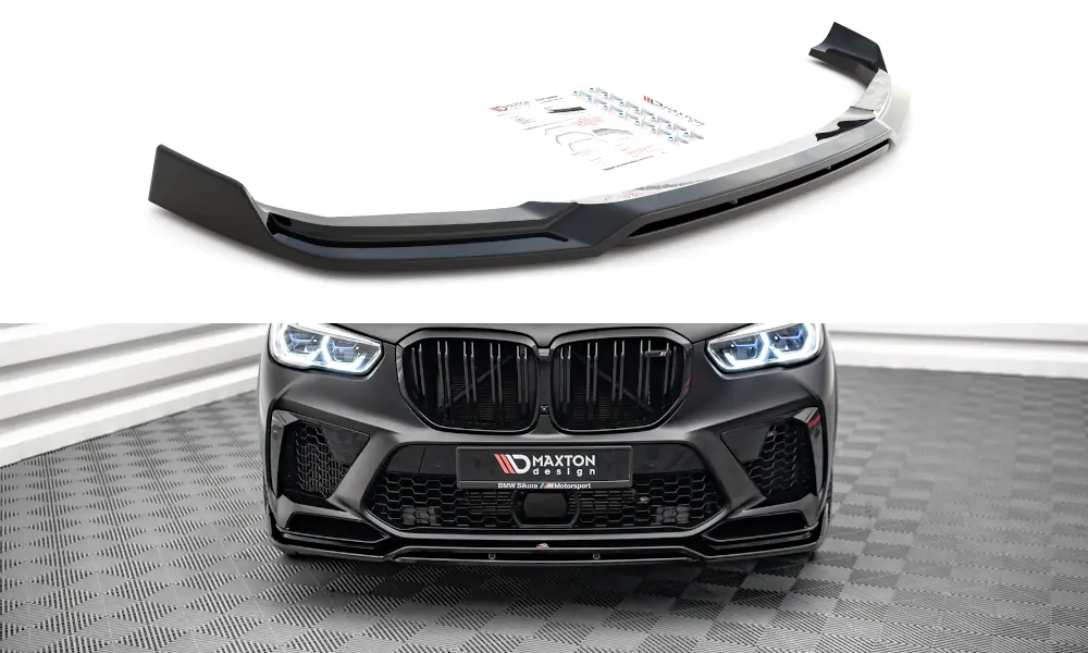 Frontspoiler BMW X5 M (F95) 2018 -> | V.3 Glossy Black Edition – bilde 3