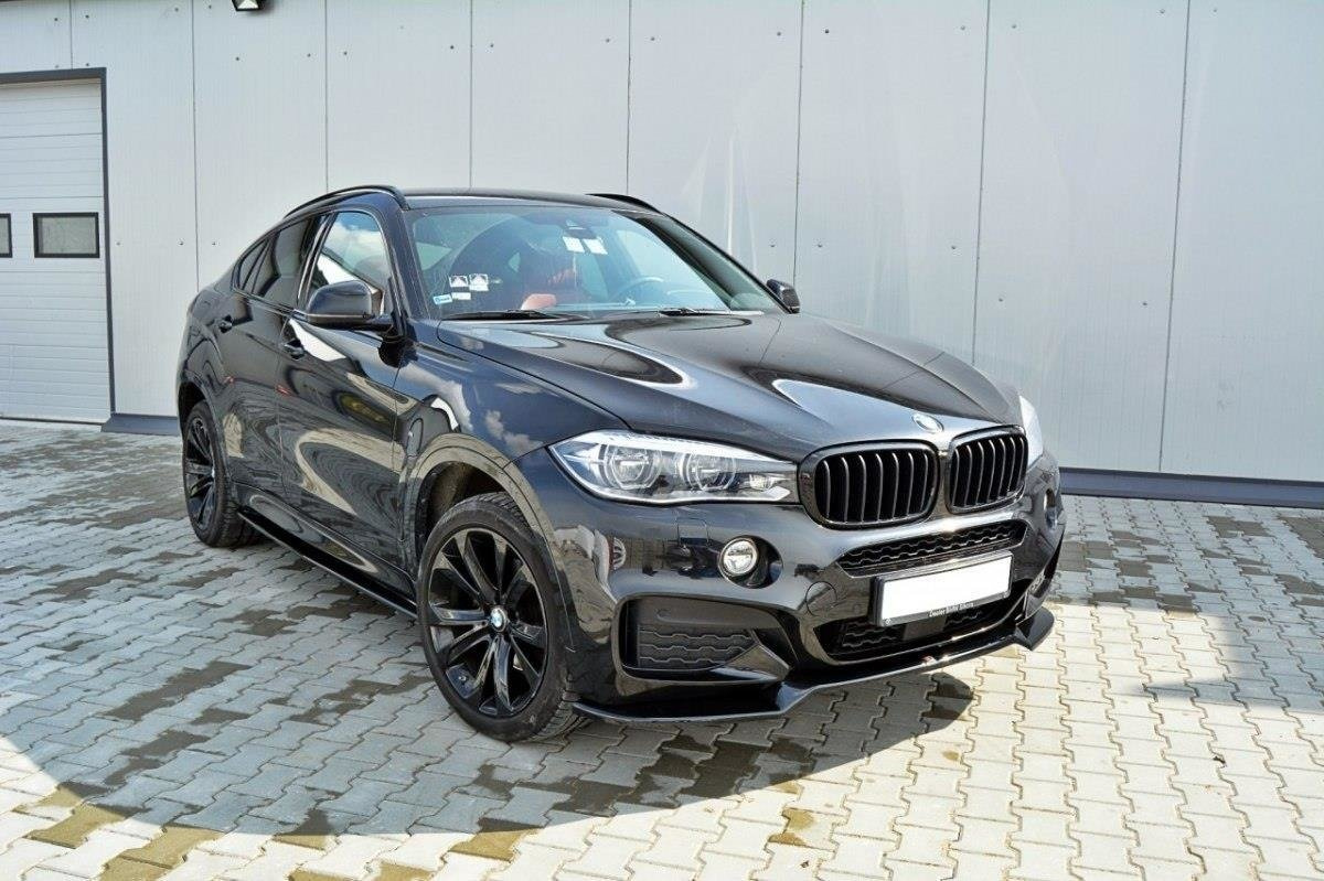 Frontspoiler BMW X6 (F16) M-pack 2014 - 2019 | Sport Glossy Black Edition V1 – bilde 2
