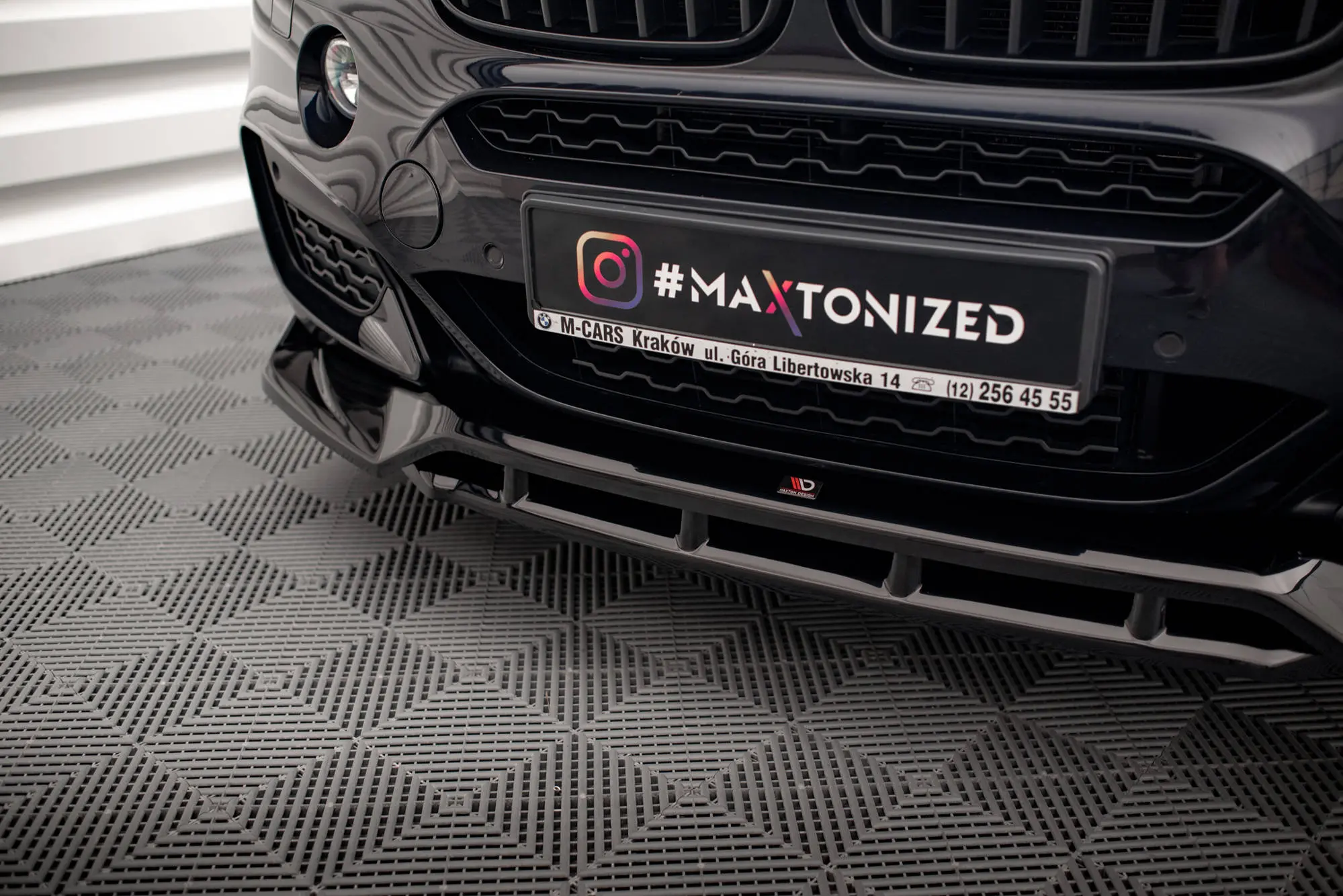 Frontspoiler BMW X6 (F16) M-Pakke 2014 - 2019 | Glossy Black Edition