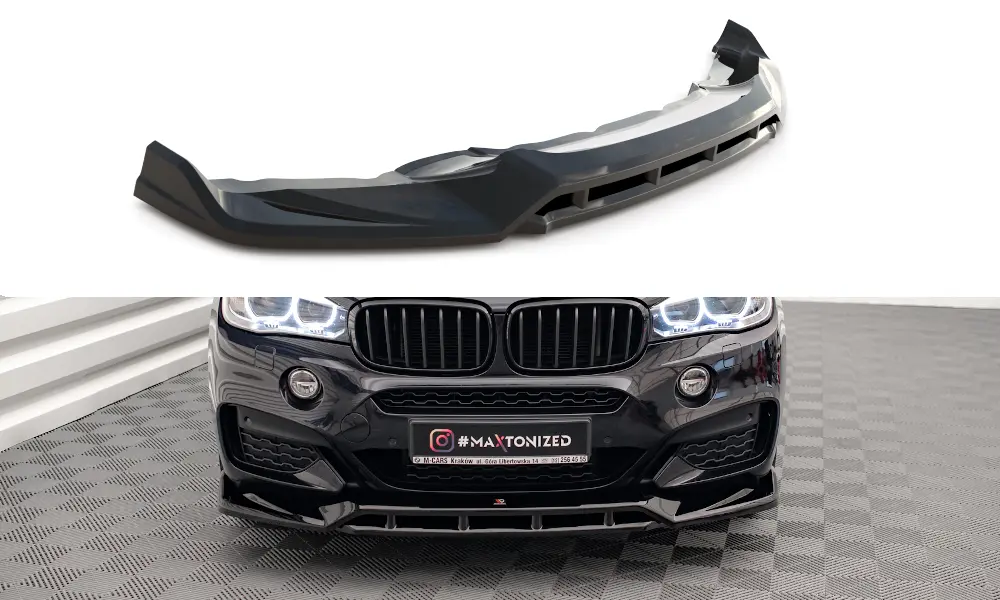 Frontspoiler BMW X6 (F16) M-Pakke 2014 - 2019 | Glossy Black Edition – bilde 3