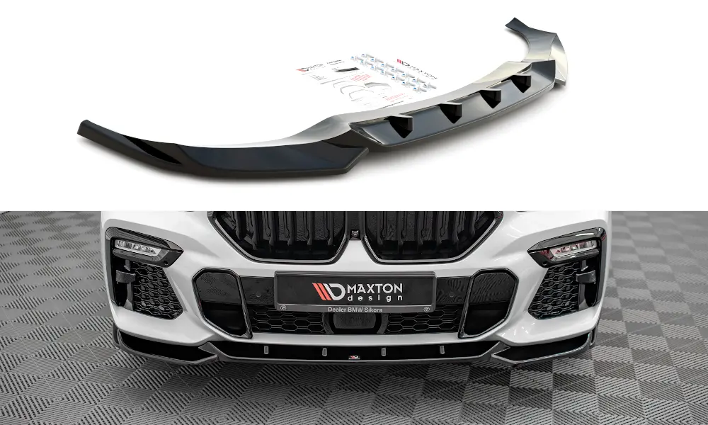 Frontspoiler BMW X6 (G06) M-Pakke 2019 - 2023 | Glossy Black Edition – bilde 2