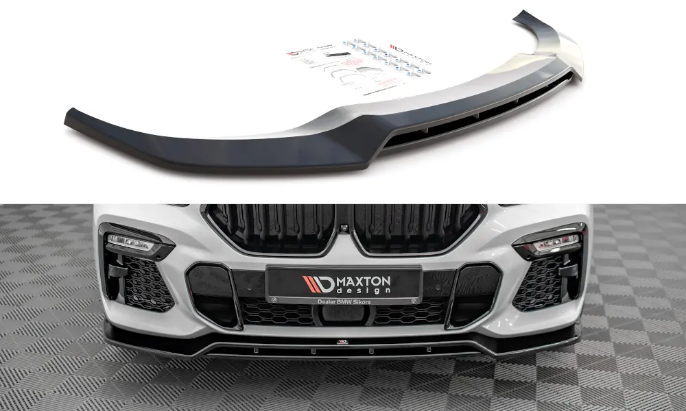 Frontspoiler BMW X6 (G06) M-Pakke 2019 -> | V.2 Glossy Black Edition – bilde 2