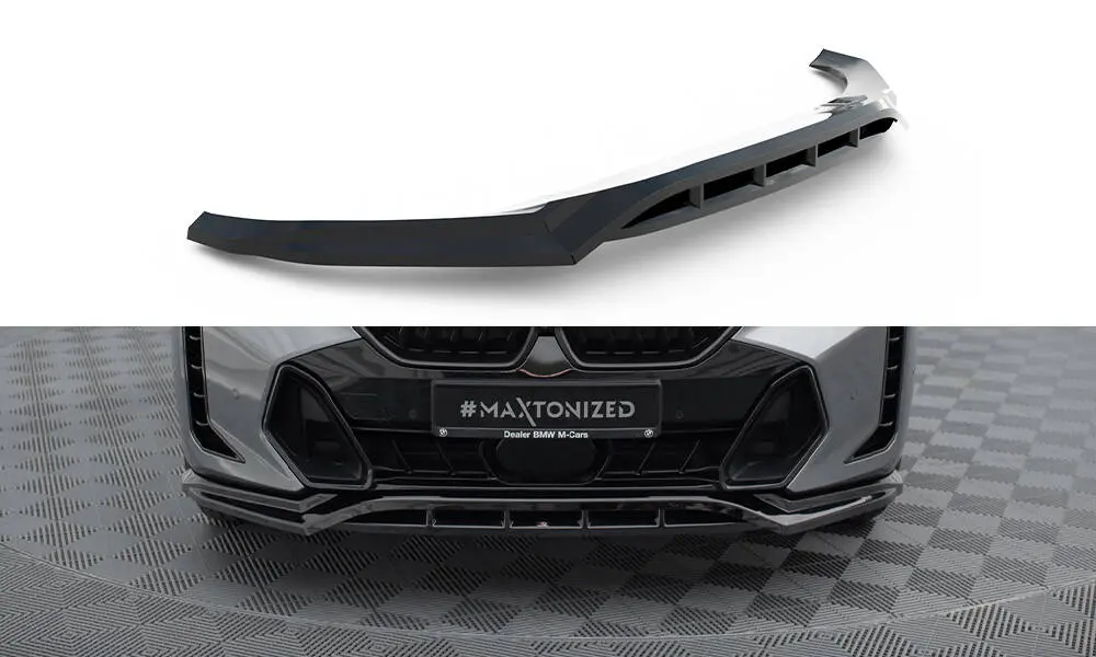 Frontspoiler BMW X6 (G06) M-Pakke Facelift 2023 -> | V.1 Glossy Black Edition – bilde 3