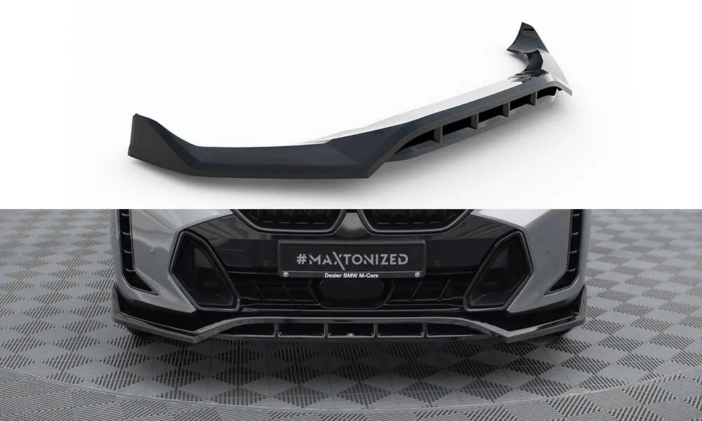 Frontspoiler BMW X6 (G06) M-Pakke Facelift 2023 -> | V.2 Glossy Black Edition – bilde 3