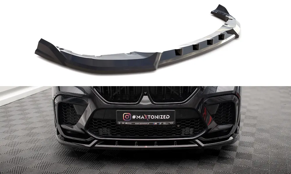 Frontspoiler BMW X6 M (F96) 2020 -> | V.2 Glossy Black Edition – bilde 2