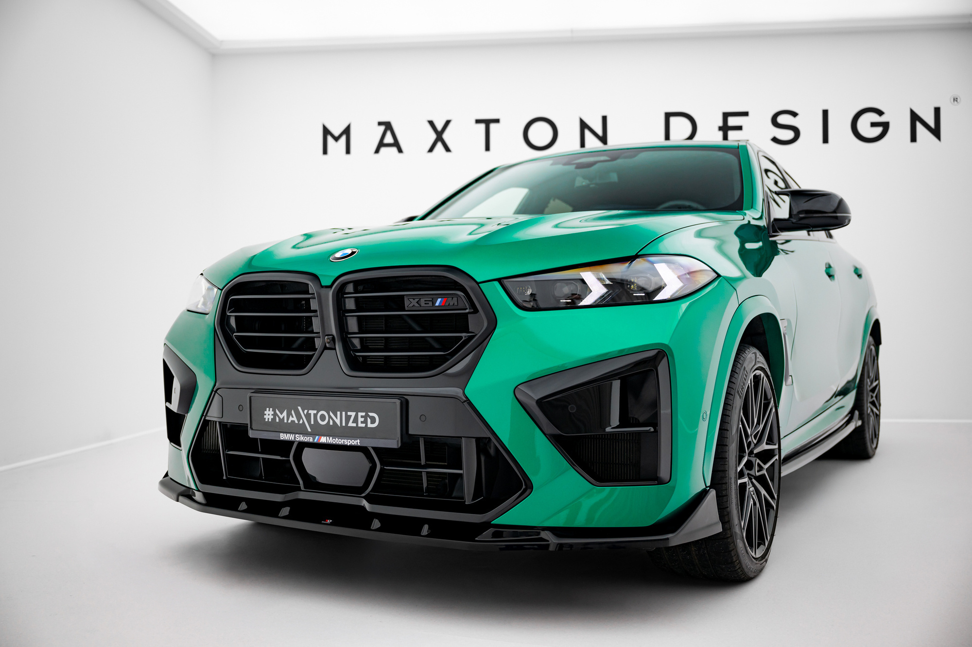 Frontspoiler BMW X6 M (F96) Facelift 2023 -> | Sport Glossy Black Edition V2