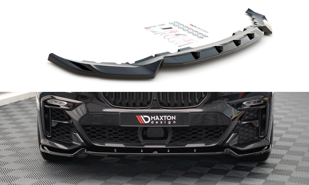 Frontspoiler BMW X7 M (G07) 2018 - 2022 | V.2 Glossy Black Edition – bilde 2