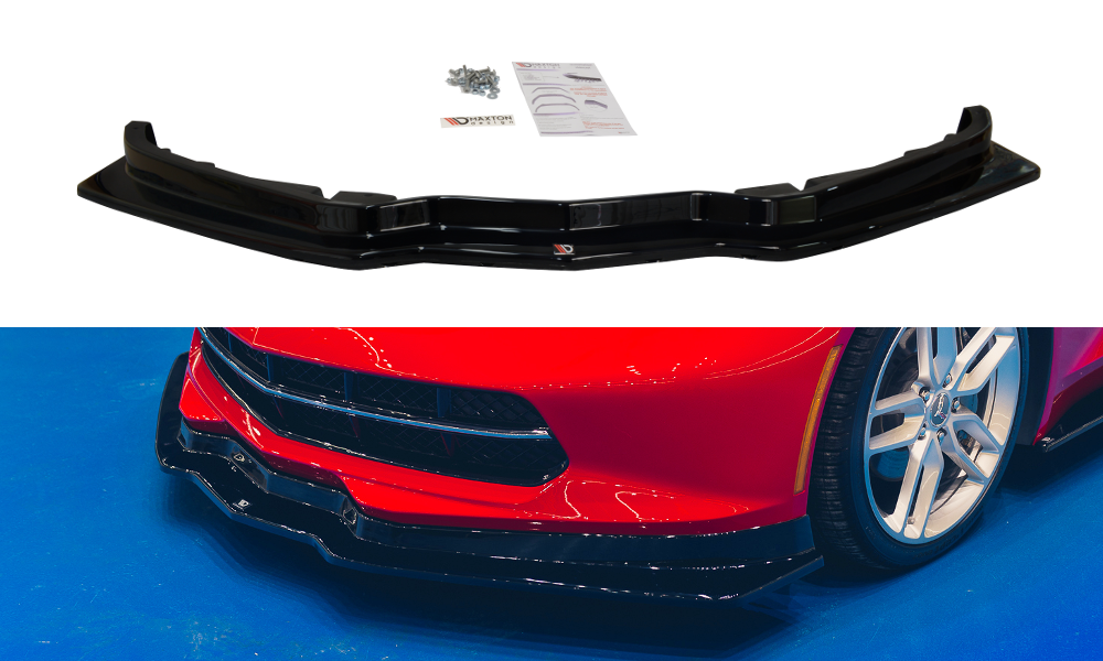Frontspoiler Chevrolet Corvette C7 2013-2019 | V.1 Glossy Black Edition – bilde 2