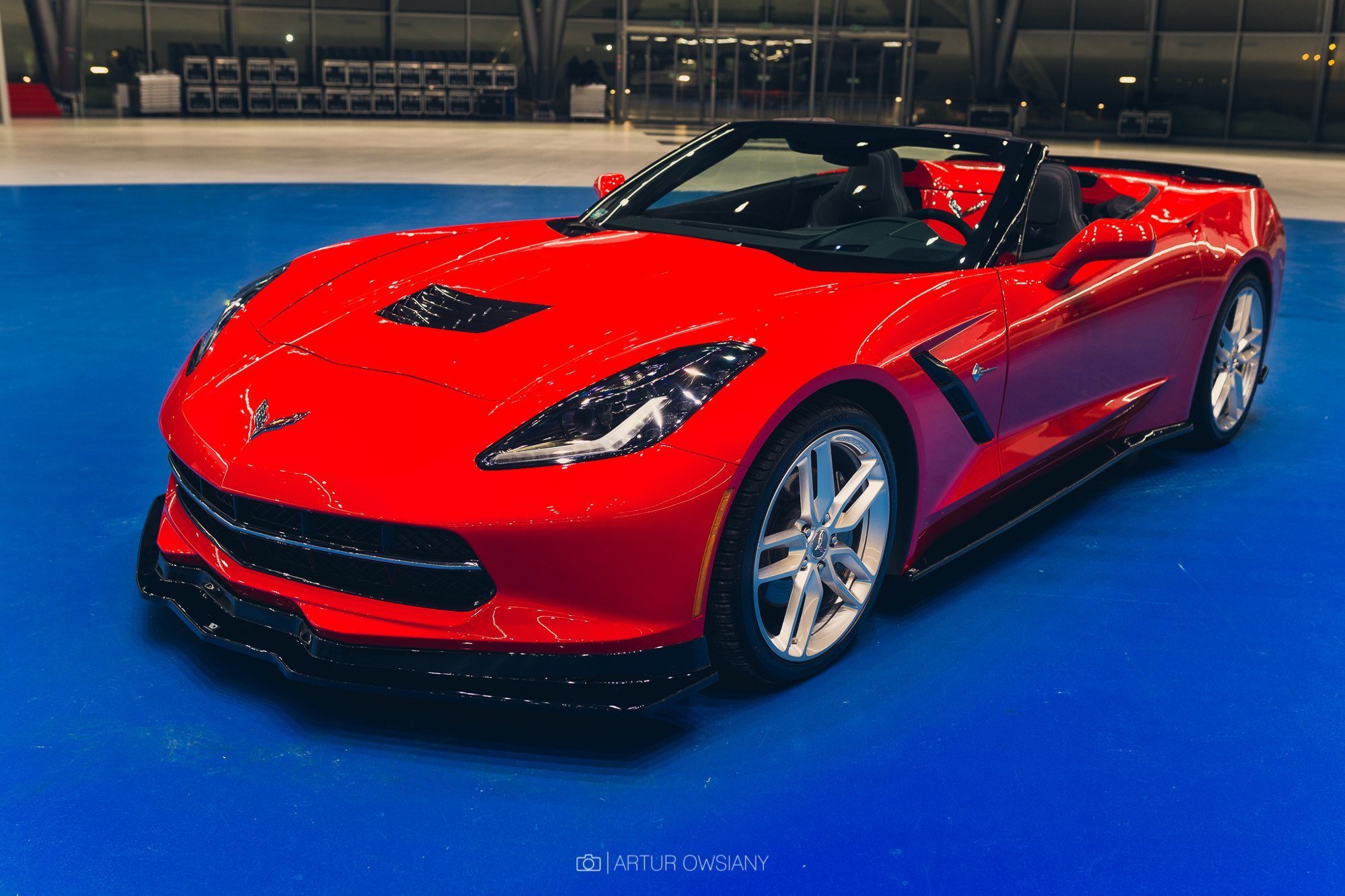 Frontspoiler Chevrolet Corvette C7 2013-2019 | V.1 Glossy Black Edition – bilde 4