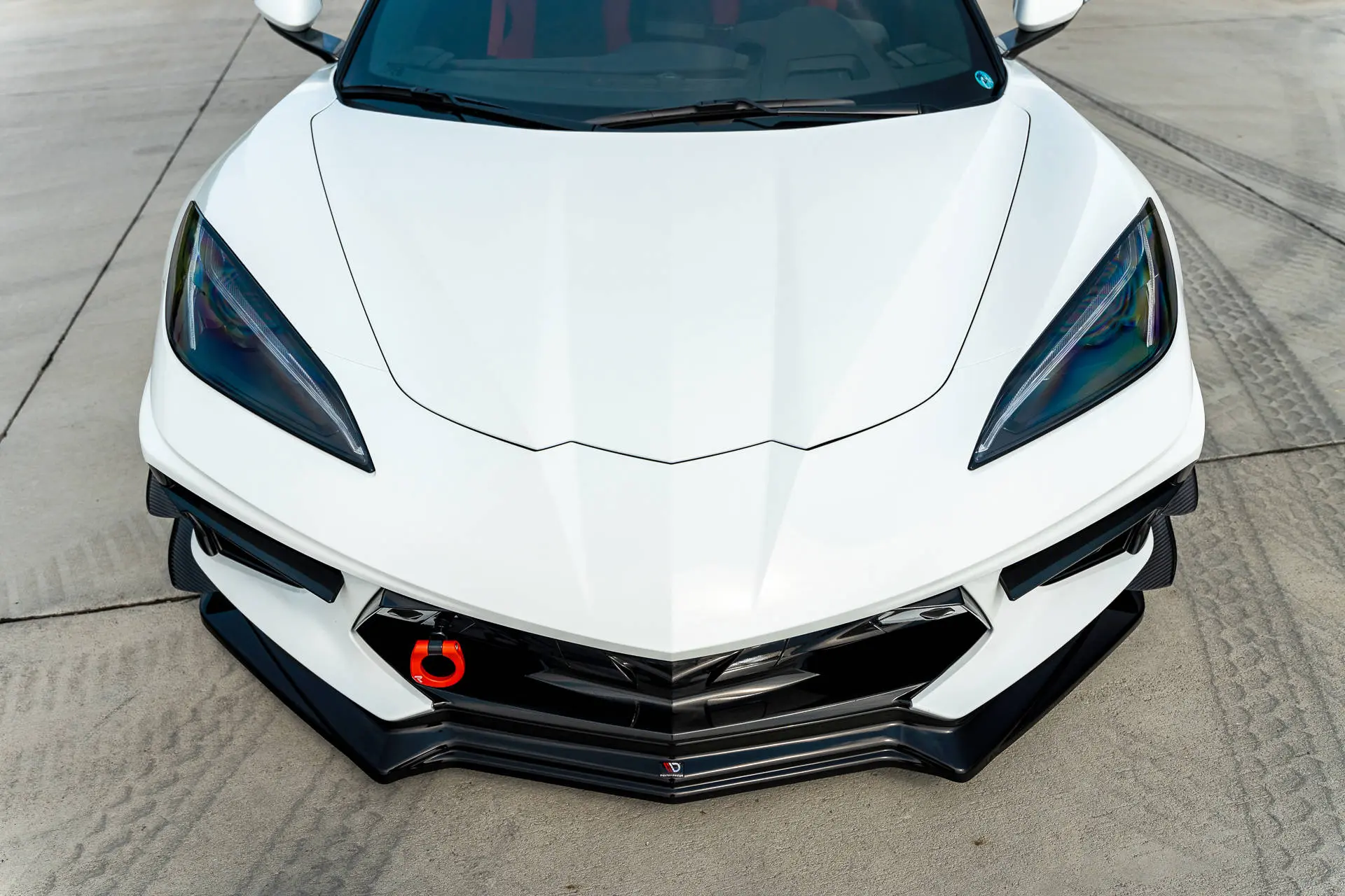 Frontspoiler Chevrolet Corvette C8 2020-> | Glossy Black Edition