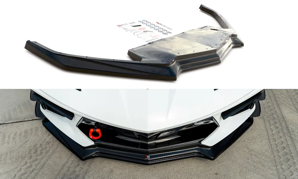 Frontspoiler Chevrolet Corvette C8 2020-> | Glossy Black Edition – bilde 2