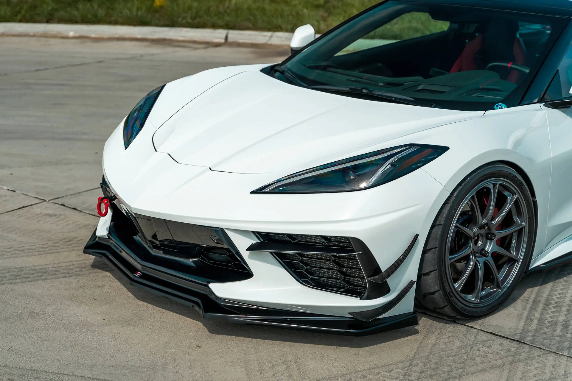 Frontspoiler Chevrolet Corvette C8 2020-> | Glossy Black Edition – bilde 3