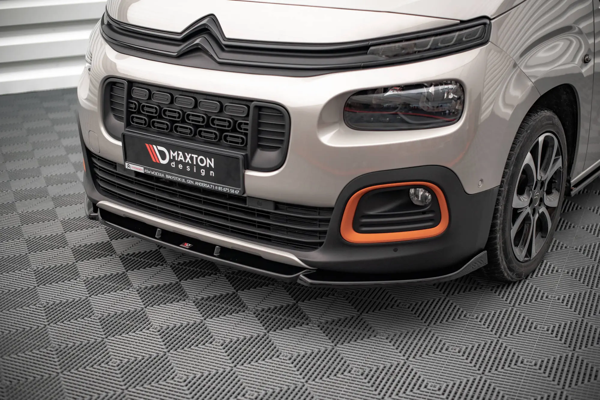 Frontspoiler Citroen Berlingo IV 2018 -> | Glossy Black Edition