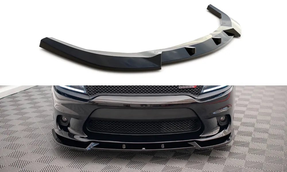 Frontspoiler Dodge Charger SRT mk7 Facelift 2014-> | V.2 Glossy Black Edition – bilde 3
