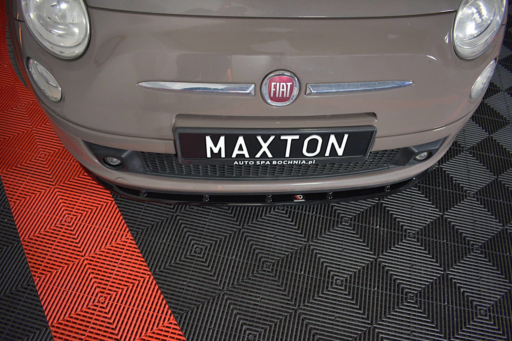 Frontspoiler FIAT 500 2007 - 2014  | Sport Glossy Black Edition V1 – bilde 2