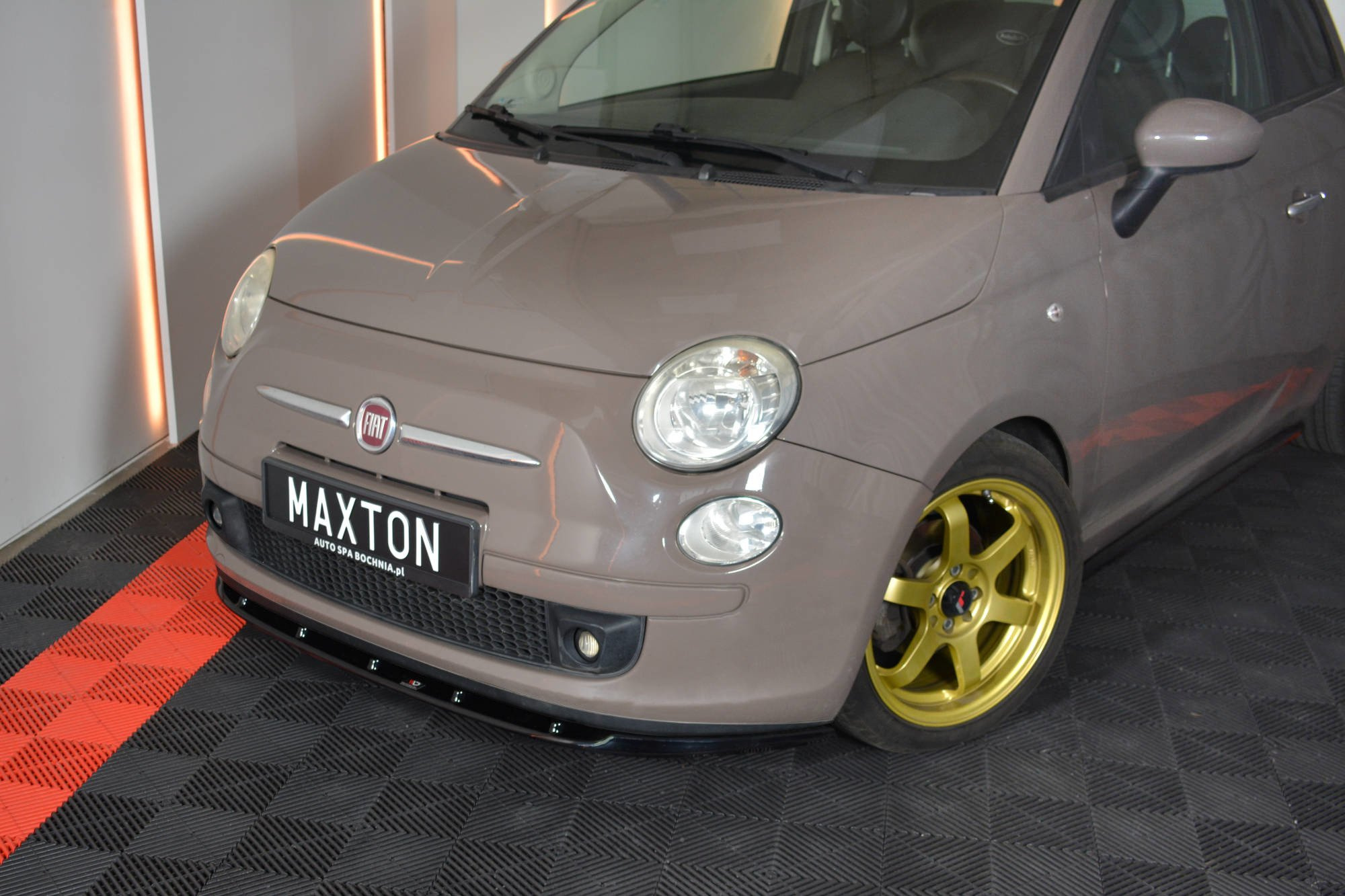 Frontspoiler FIAT 500 2007 - 2014  | Sport Glossy Black Edition V1 – bilde 3