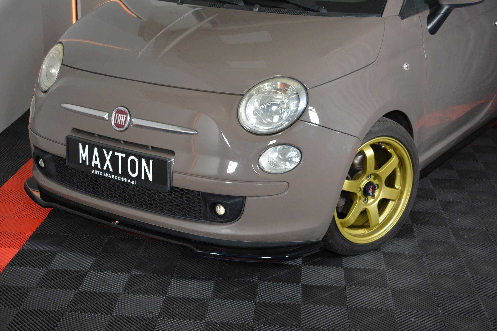 Frontspoiler Fiat 500 Pre-Facelift 2007 - 2015 | Sport Glossy Black Edition V2