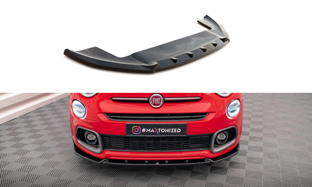 Frontspoiler Fiat 500X Sport Facelift 2018 - 2024 | Glossy Black Edition – bilde 2
