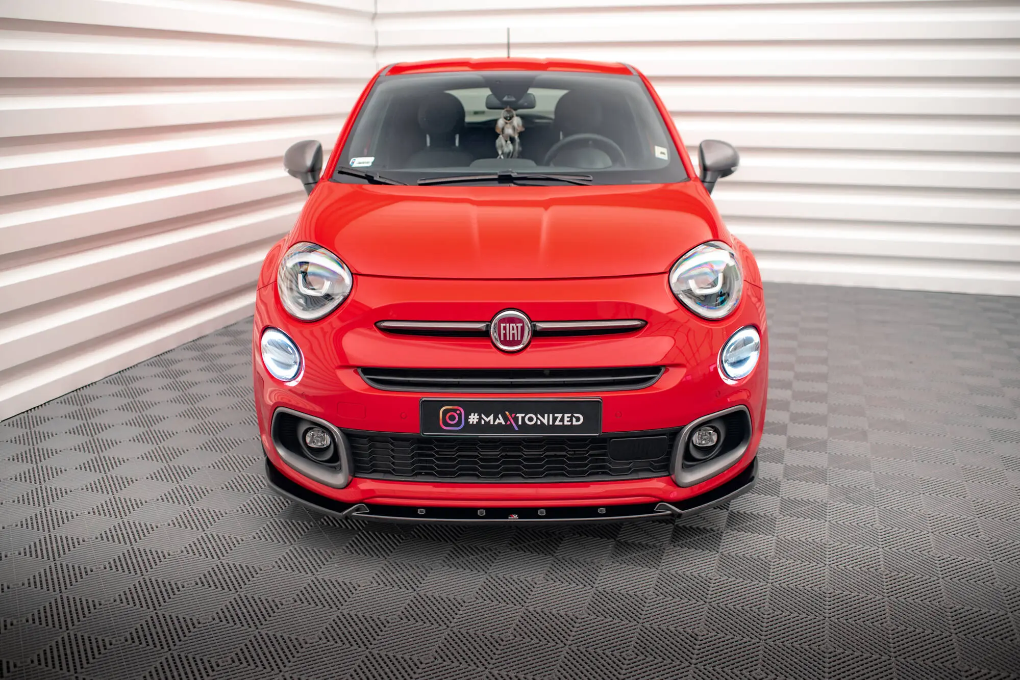 Frontspoiler Fiat 500X Sport Facelift 2018 - 2024 | Glossy Black Edition – bilde 3