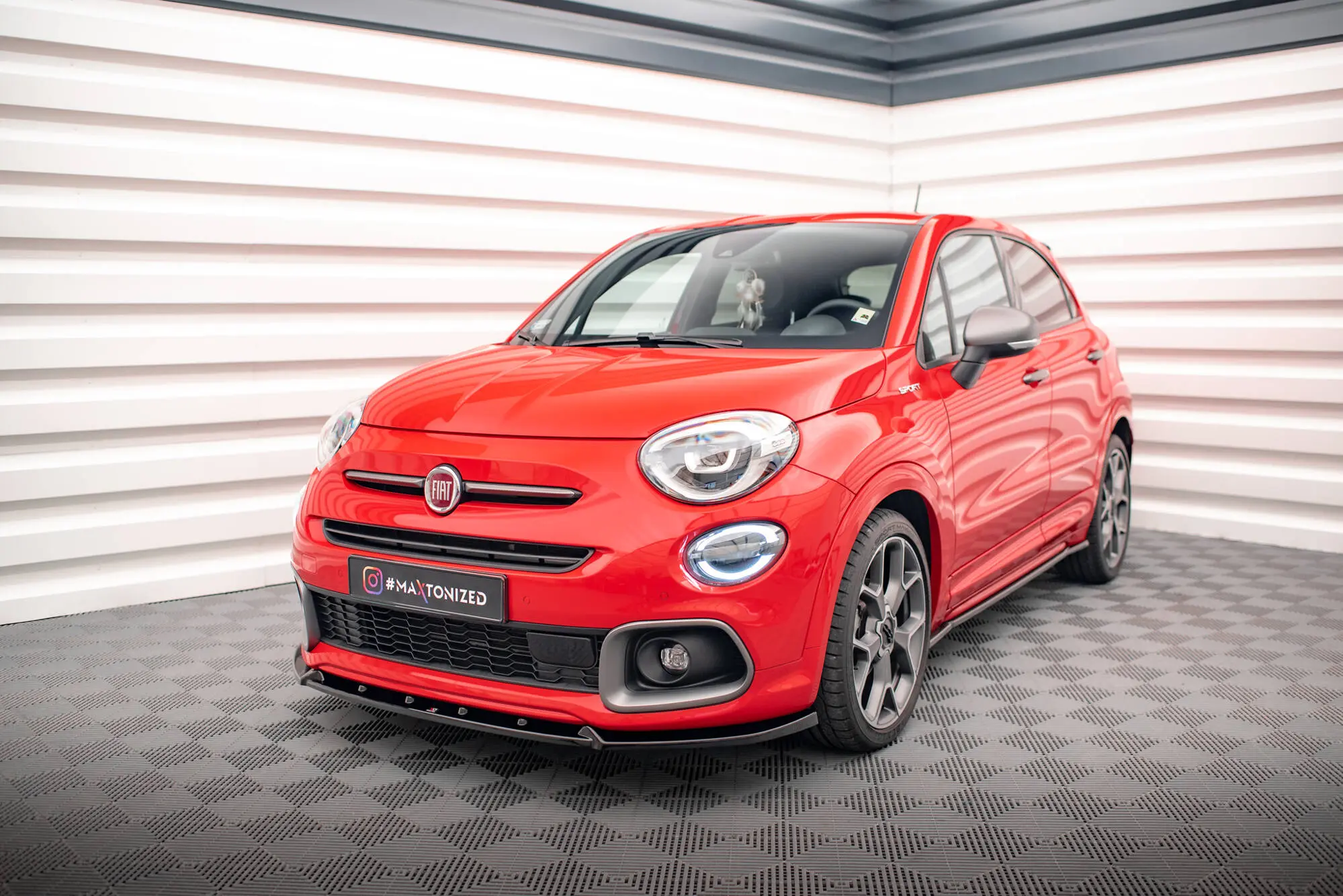 Frontspoiler Fiat 500X Sport Facelift 2018 - 2024 | Glossy Black Edition – bilde 4