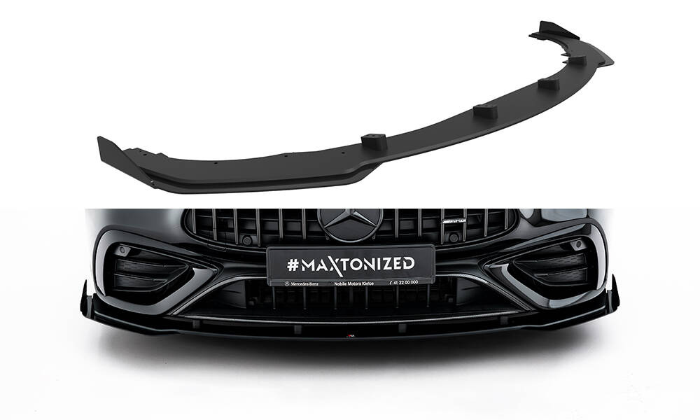 Frontspoiler + Flaps Mercedes-Benz AMG CLE 53 (C236) 2023 -> | Sport Glossy Black Edition