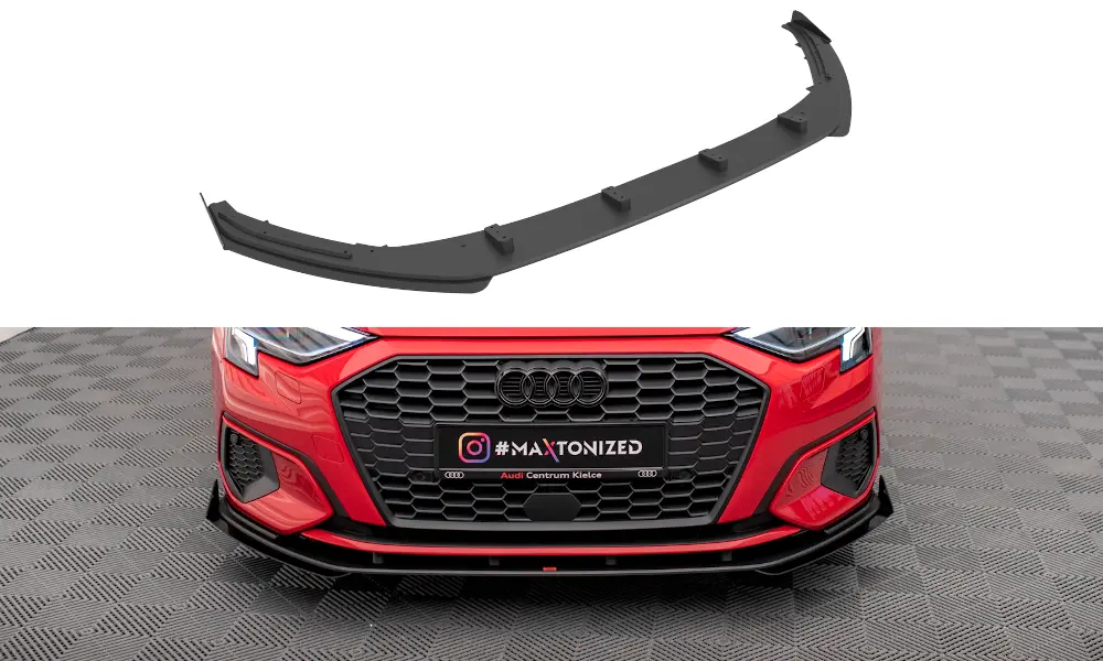 Frontspoiler + Flopper Audi A3 8Y 2020 - 2024 | Street Pro Black Edition – bilde 2