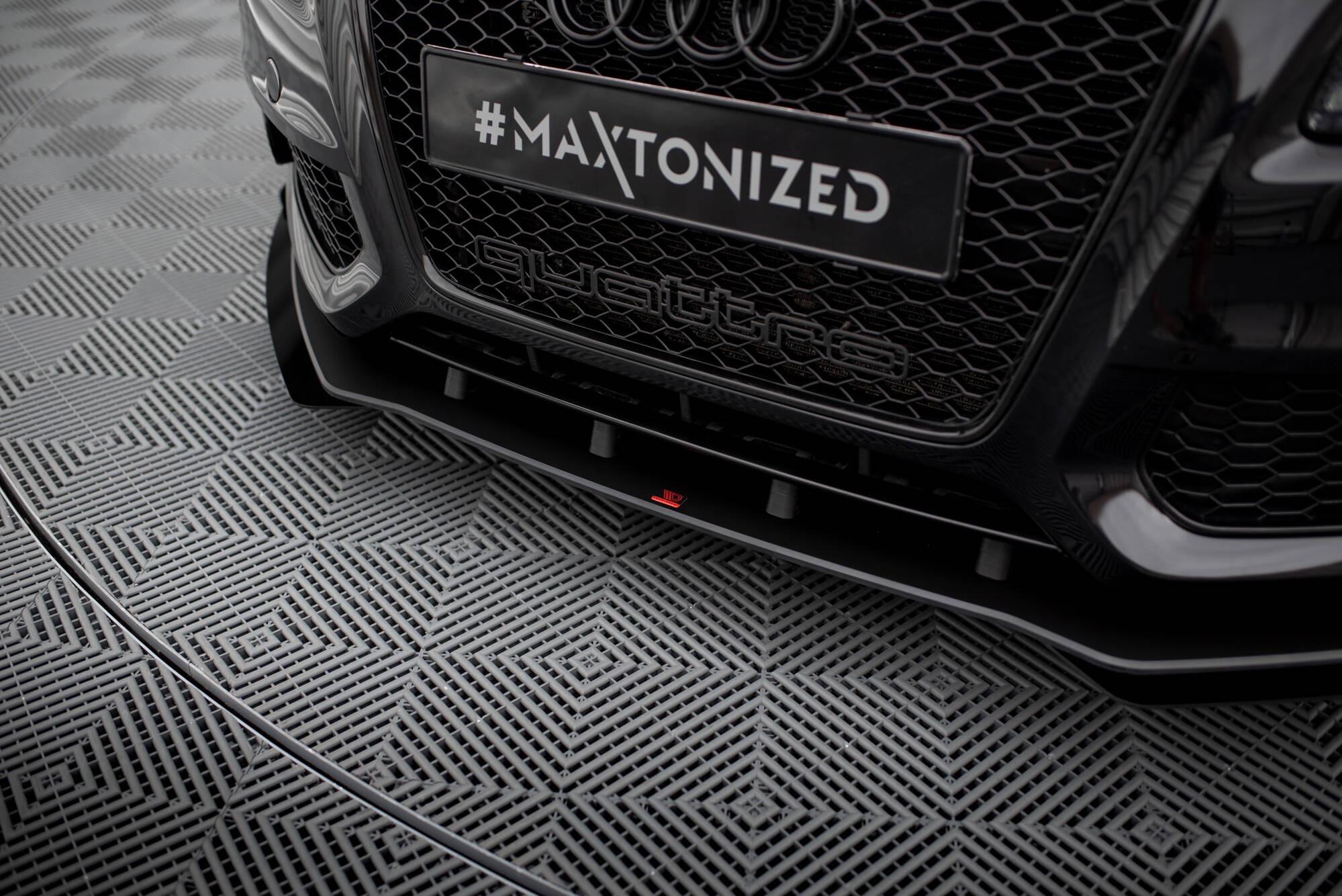 Frontspoiler + flopper Audi A5 8T S-Line / S5 8T 2007 - 2011 | Street Pro Black Edition
