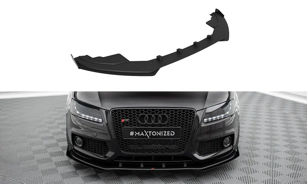 Frontspoiler + flopper Audi A5 8T S-Line / S5 8T 2007 - 2011 | Street Pro Black Edition – bilde 2