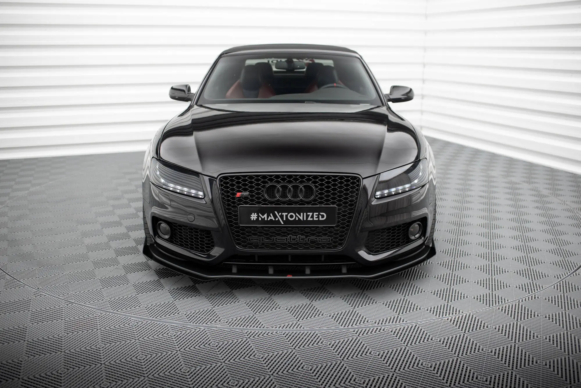 Frontspoiler + flopper Audi A5 8T S-Line / S5 8T 2007 - 2011 | Street Pro Black Edition – bilde 3