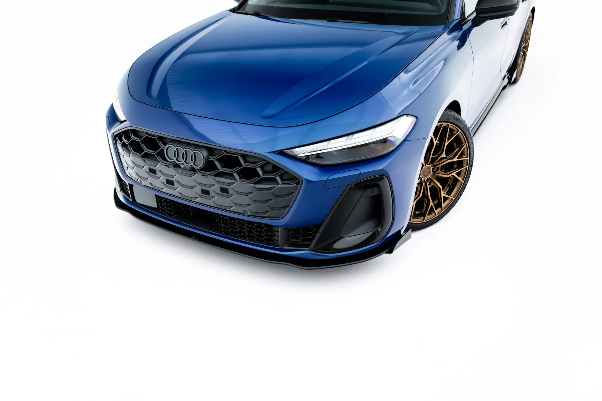 Frontspoiler + Flopper Audi A5 (B10) 2024-2026 | Street Pro Black Edition – bilde 2