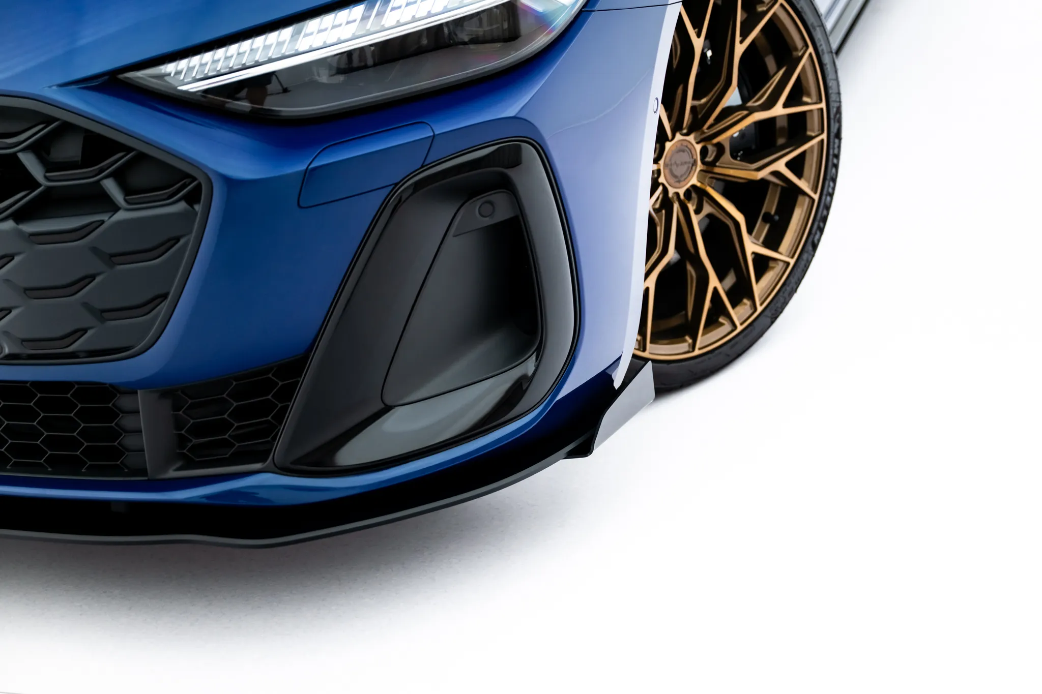 Frontspoiler + Flopper Audi A5 (B10) 2024-2026 | Street Pro Black Edition – bilde 3