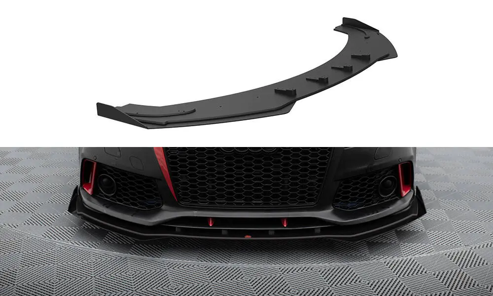 Frontspoiler + flopper Audi A7 (C7) RS7 Look 2010 - 2014 | Street Pro Black Edition – bilde 2