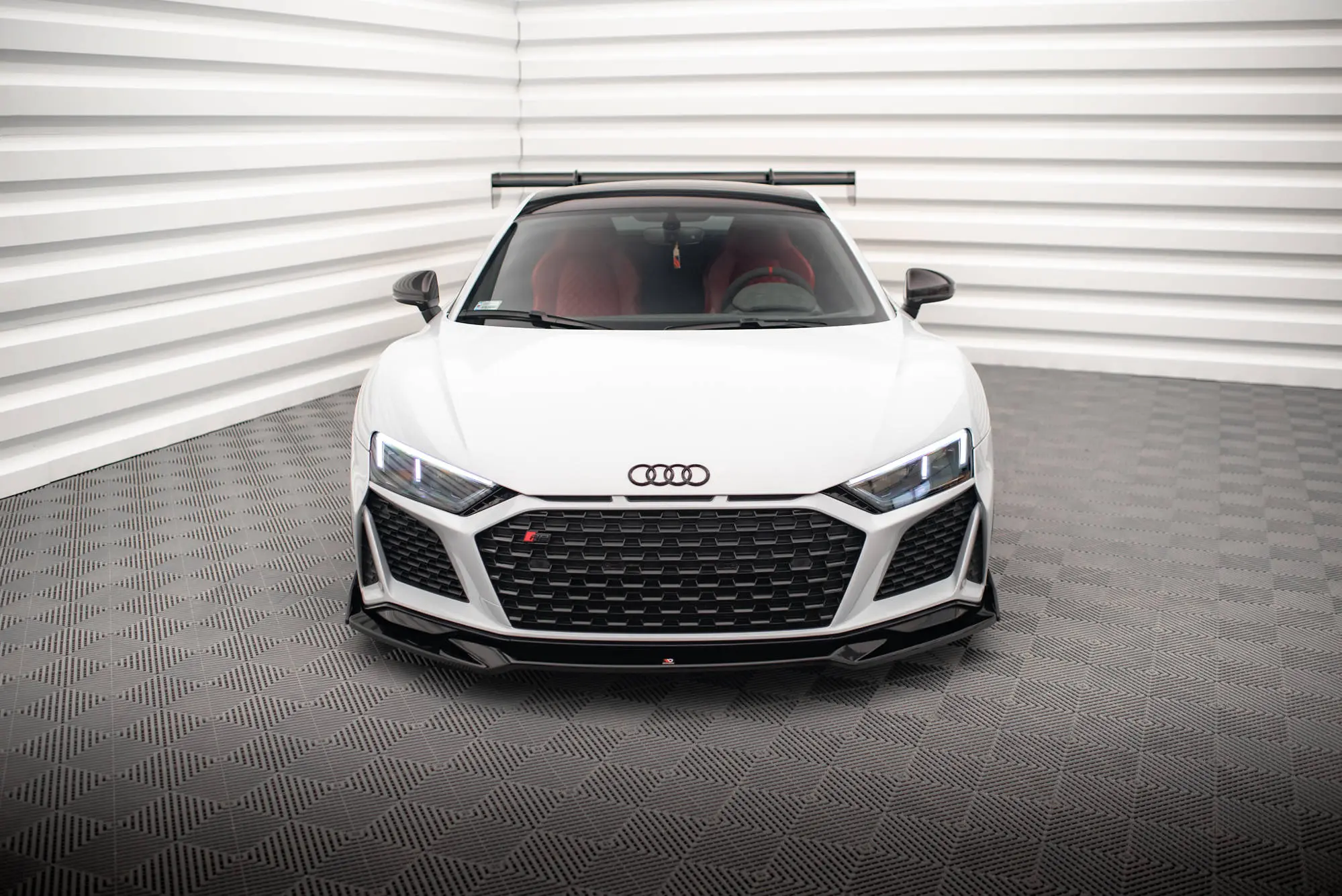 Frontspoiler + Flopper Audi R8 II Facelift 2018-2023 | V.3 Glossy Black Edition