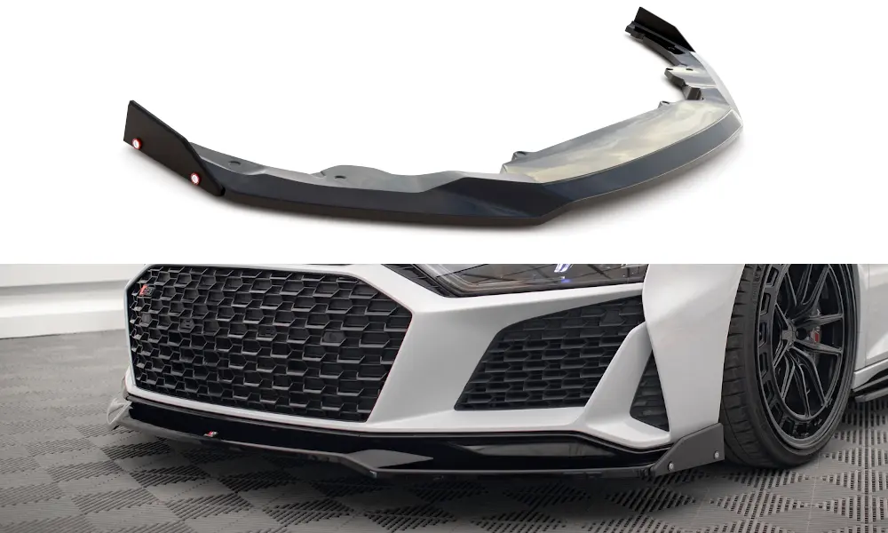 Frontspoiler + Flopper Audi R8 II Facelift 2018-2023 | V.3 Glossy Black Edition – bilde 2