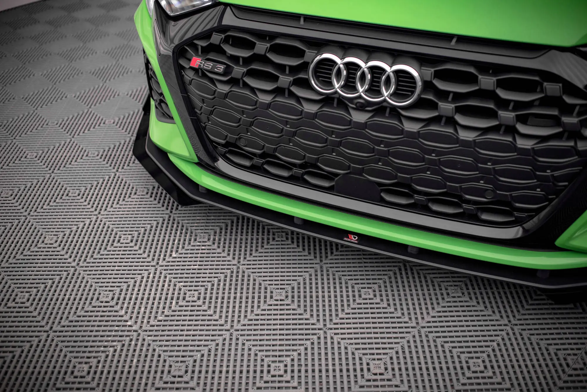 Frontspoiler + Flopper Audi RS3 (8Y) 2020 -> | V.1 Street Pro Black Edition – bilde 3