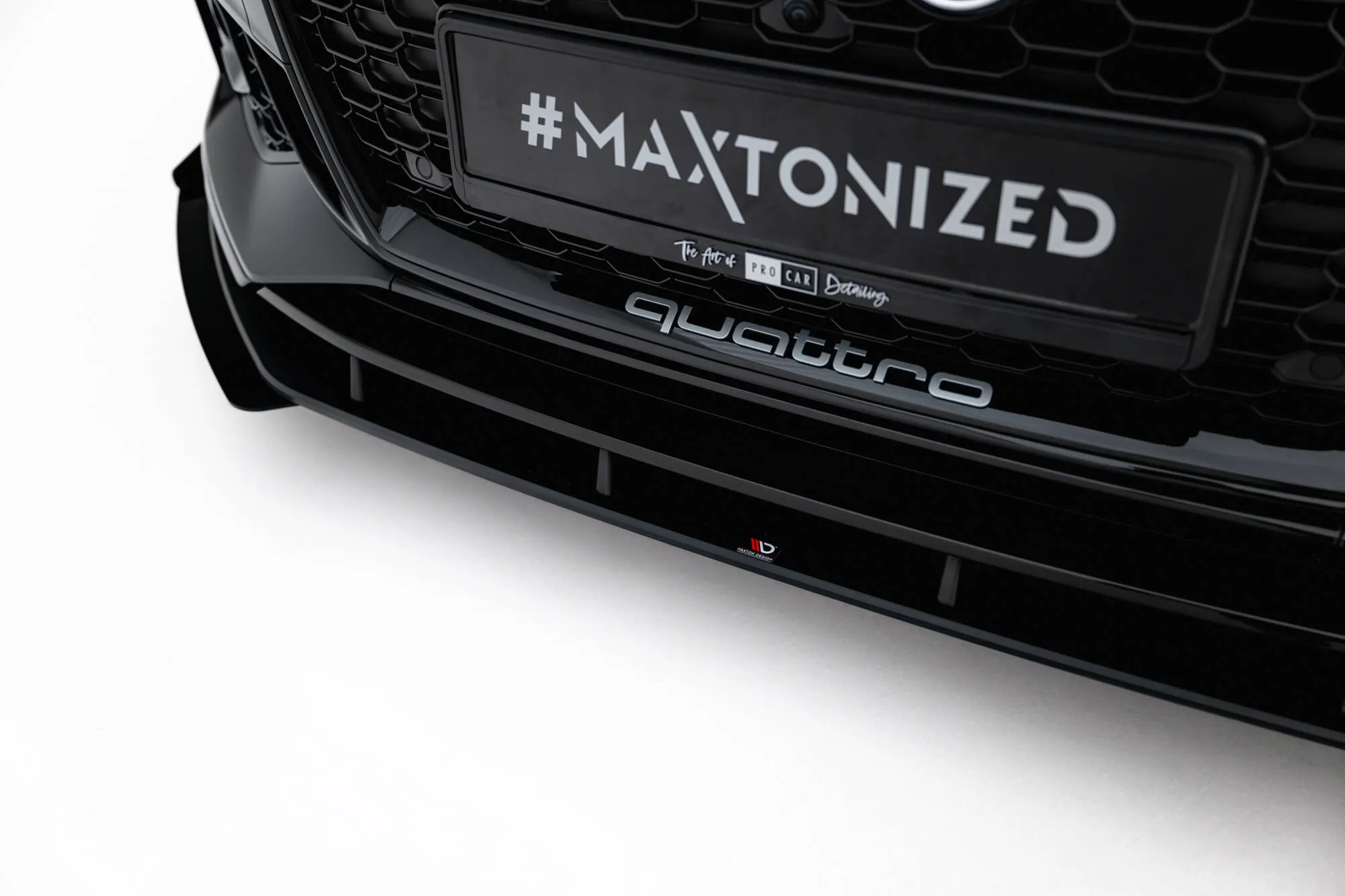 Frontspoiler + Flopper Audi RS5 (F5) 2017 - 2019 | Street Pro Black Edition – bilde 5