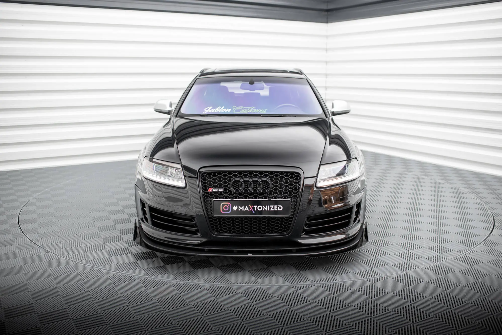 Frontspoiler + Flopper Audi RS6 (C6) Avant 2007-2010 | Street Pro Black Edition