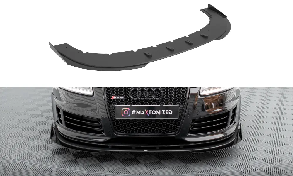 Frontspoiler + Flopper Audi RS6 (C6) Avant 2007-2010 | Street Pro Black Edition – bilde 2