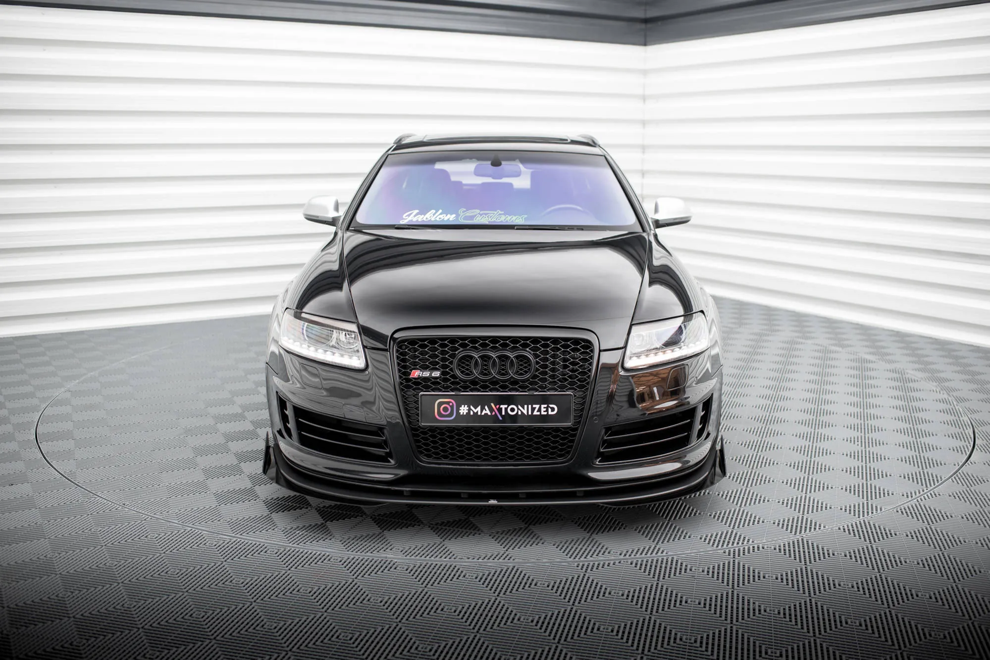 Frontspoiler + Flopper Audi RS6 (C6) Avant 2007-2010 | Street Pro Black Edition