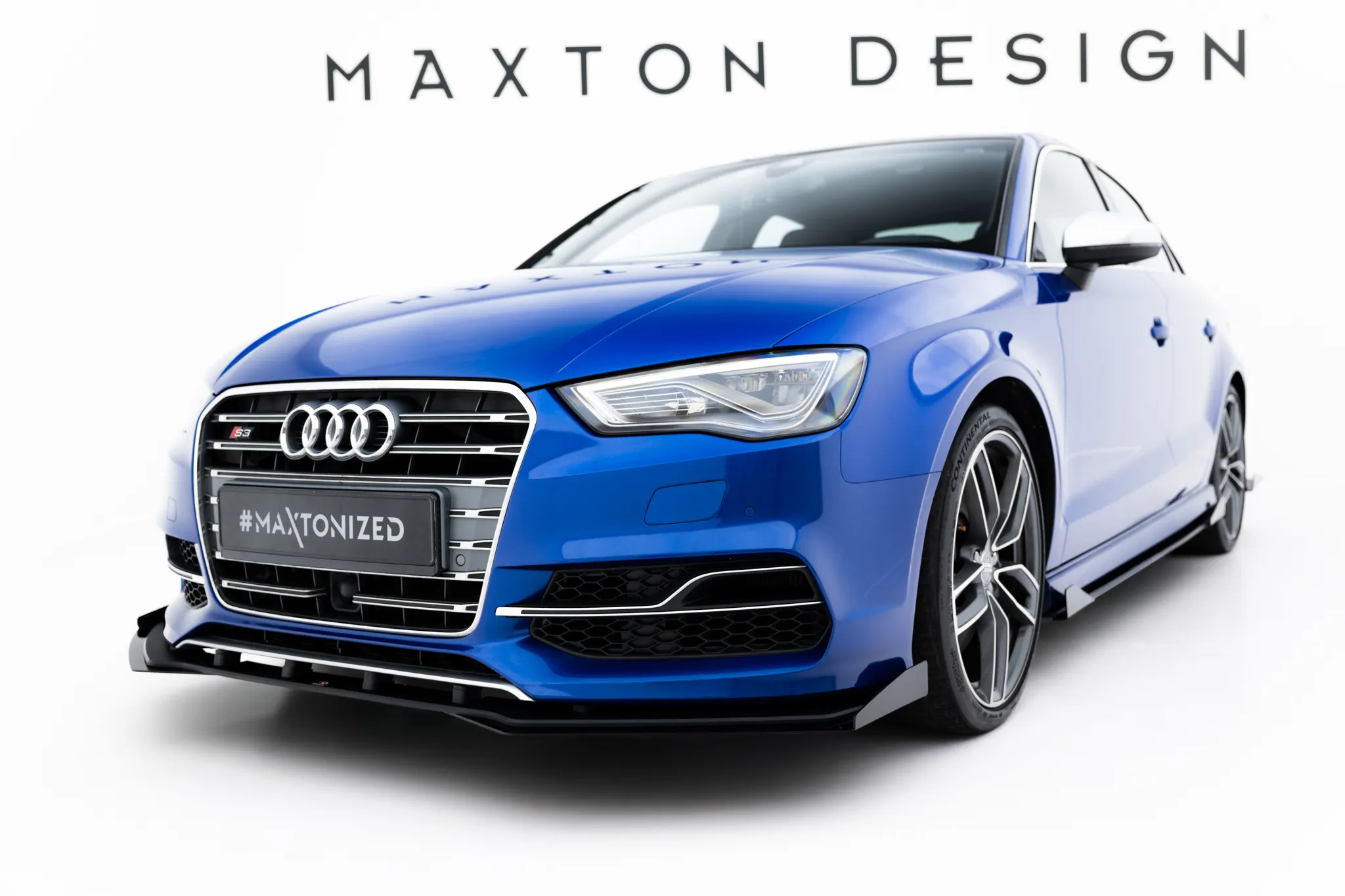 Frontspoiler + Flopper Audi (S3/A3 S-Line) 8V 2013 - 2016 | Street Pro Black Edition
