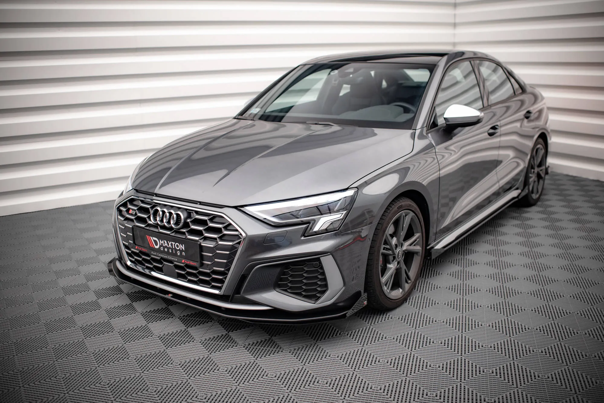 Frontspoiler + Flopper Audi S3/ A3 S-Line (8Y) 2020 -> | Street Pro Black Edition – bilde 4