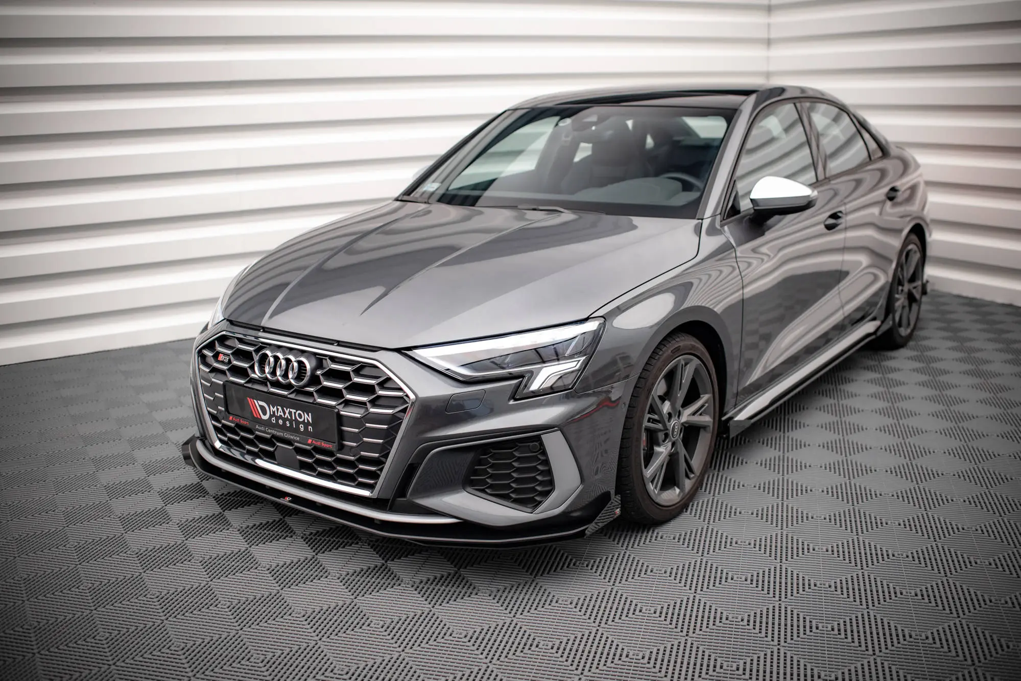 Frontspoiler + Flopper Audi S3 / A3 S-Line (8Y) 2020 -> | V.1 Street Pro Black Edition – bilde 4