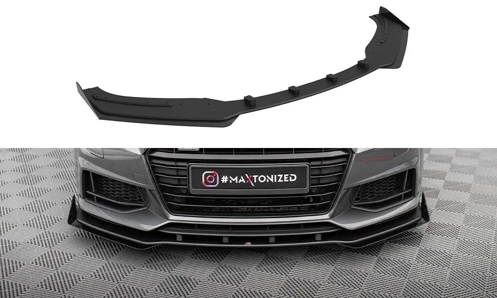 Frontspoiler + flopper Audi TT S (8S) / Audi TT S-Line (8S) 2014 - 2018 | Street Pro Black Edition – bilde 2