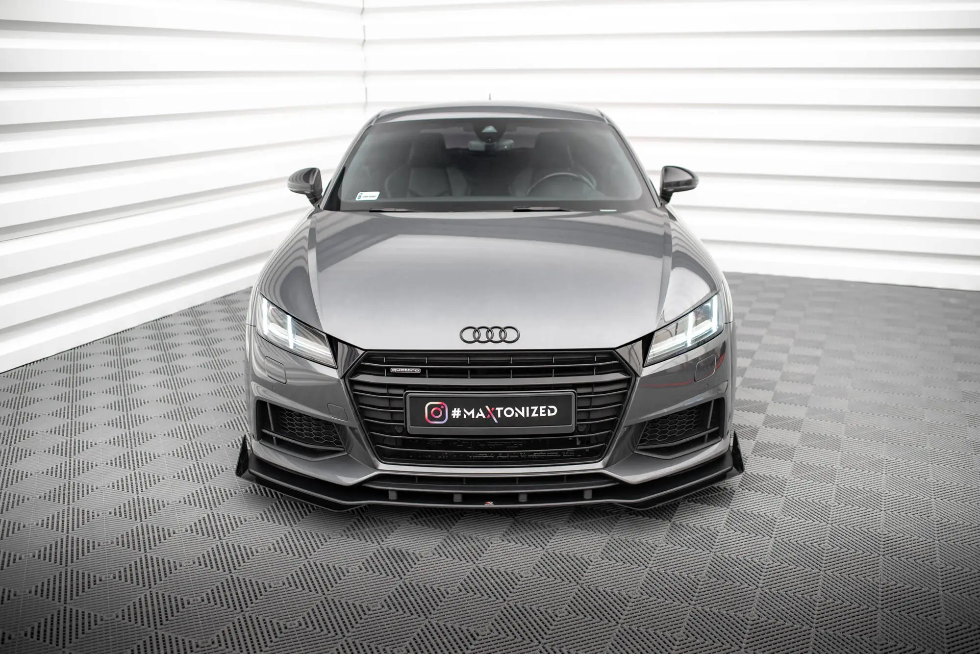 Frontspoiler + flopper Audi TT S (8S) / Audi TT S-Line (8S) 2014 - 2018 | Street Pro Black Edition – bilde 4
