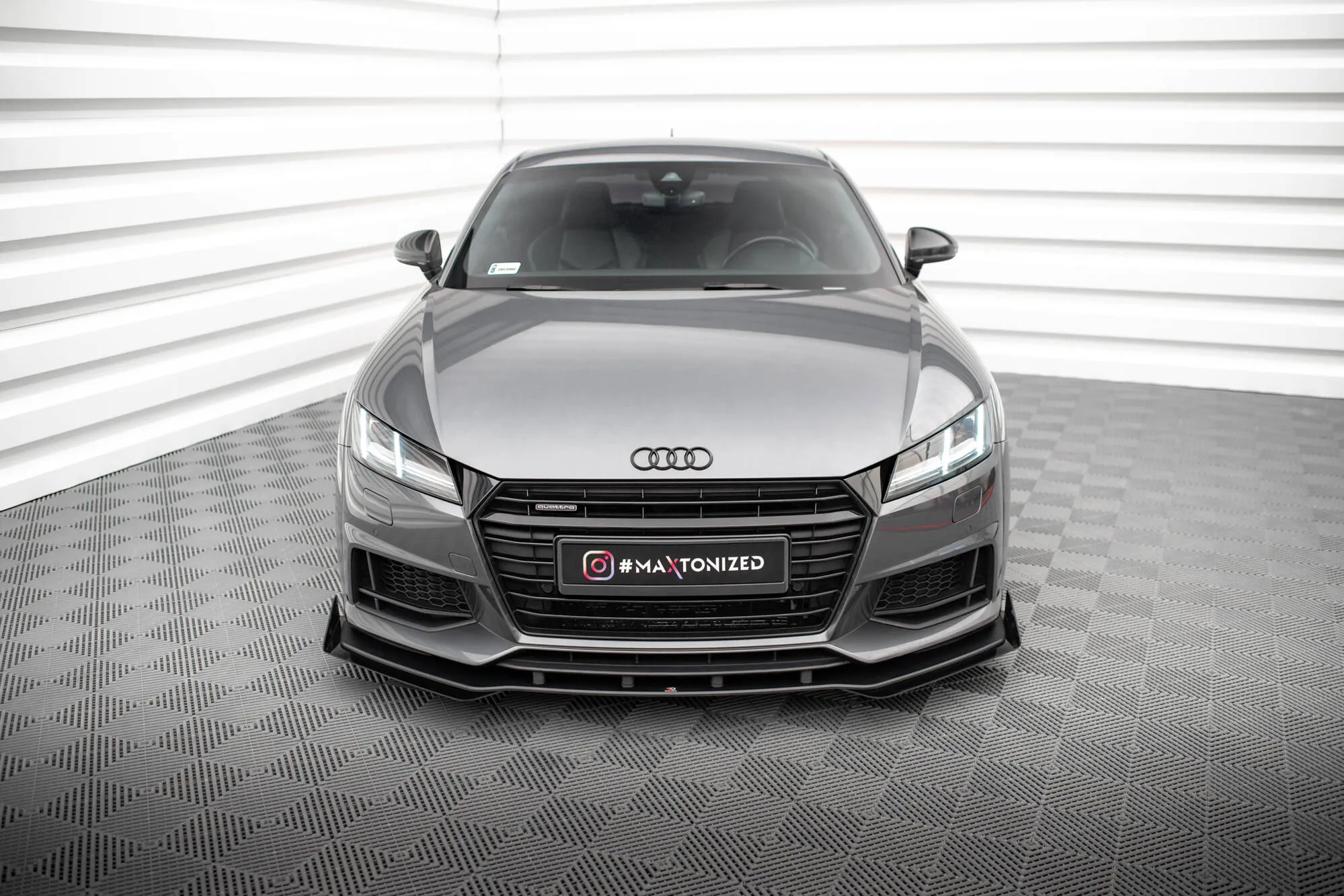 Frontspoiler + Flopper Audi TT S (8S) / Audi TT S-Line (8S) 2014 - 2018 | Street Pro Black Edition – bilde 2